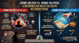 O Divisor de Águas do Direito Penal: Entendendo o Crime Doloso e o Crime Culposo