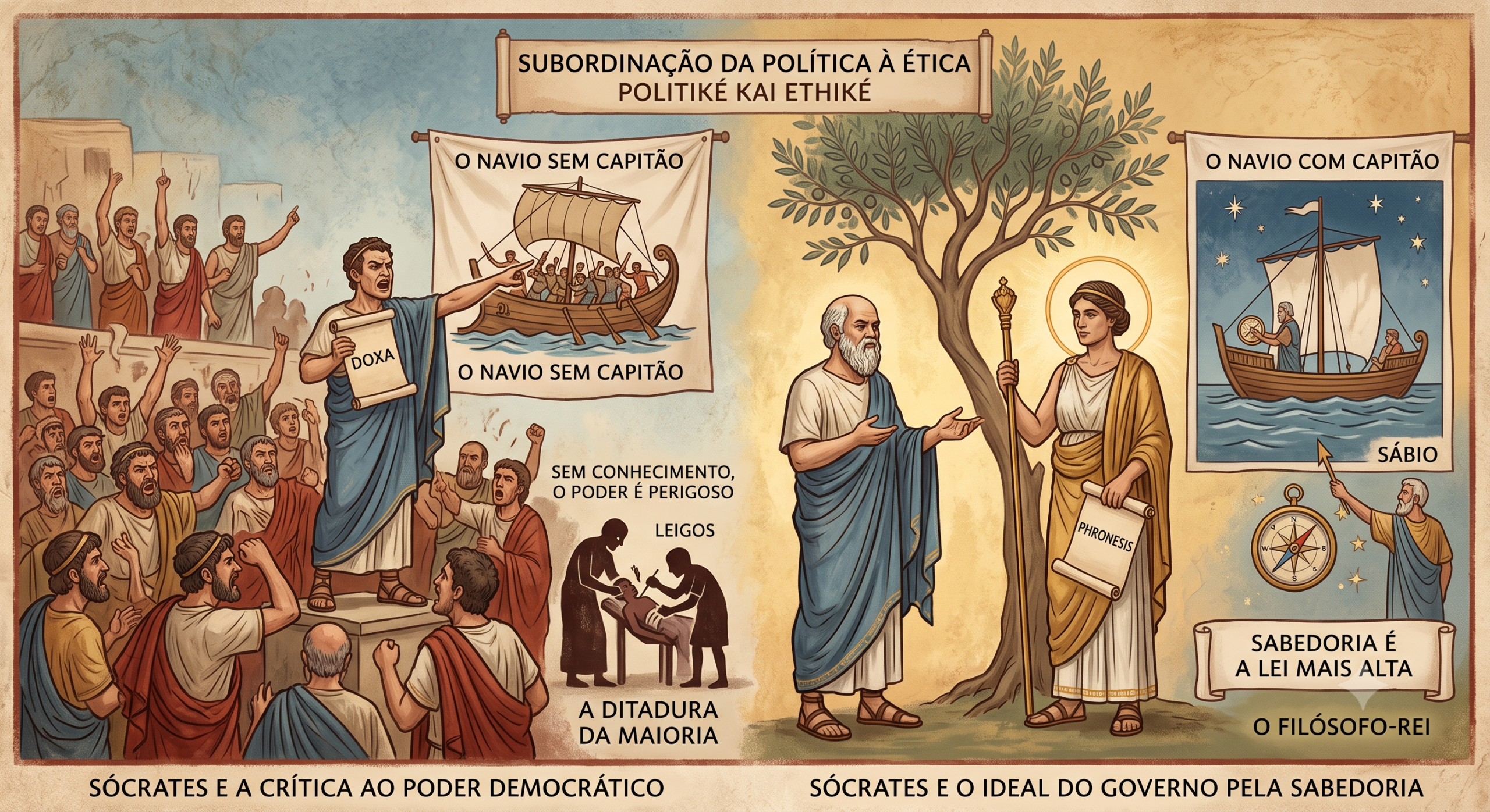 Os Pilares da Crítica Socrática ao Poder