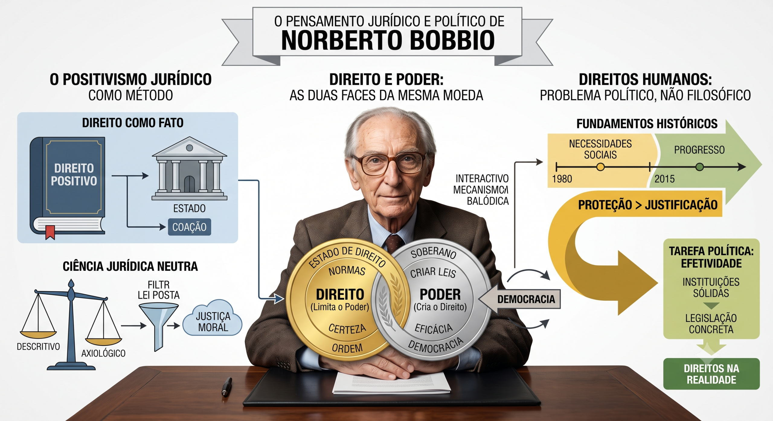 Pensamento Jurídico de Norberto Bobbio sobre o Direito,Entenda!