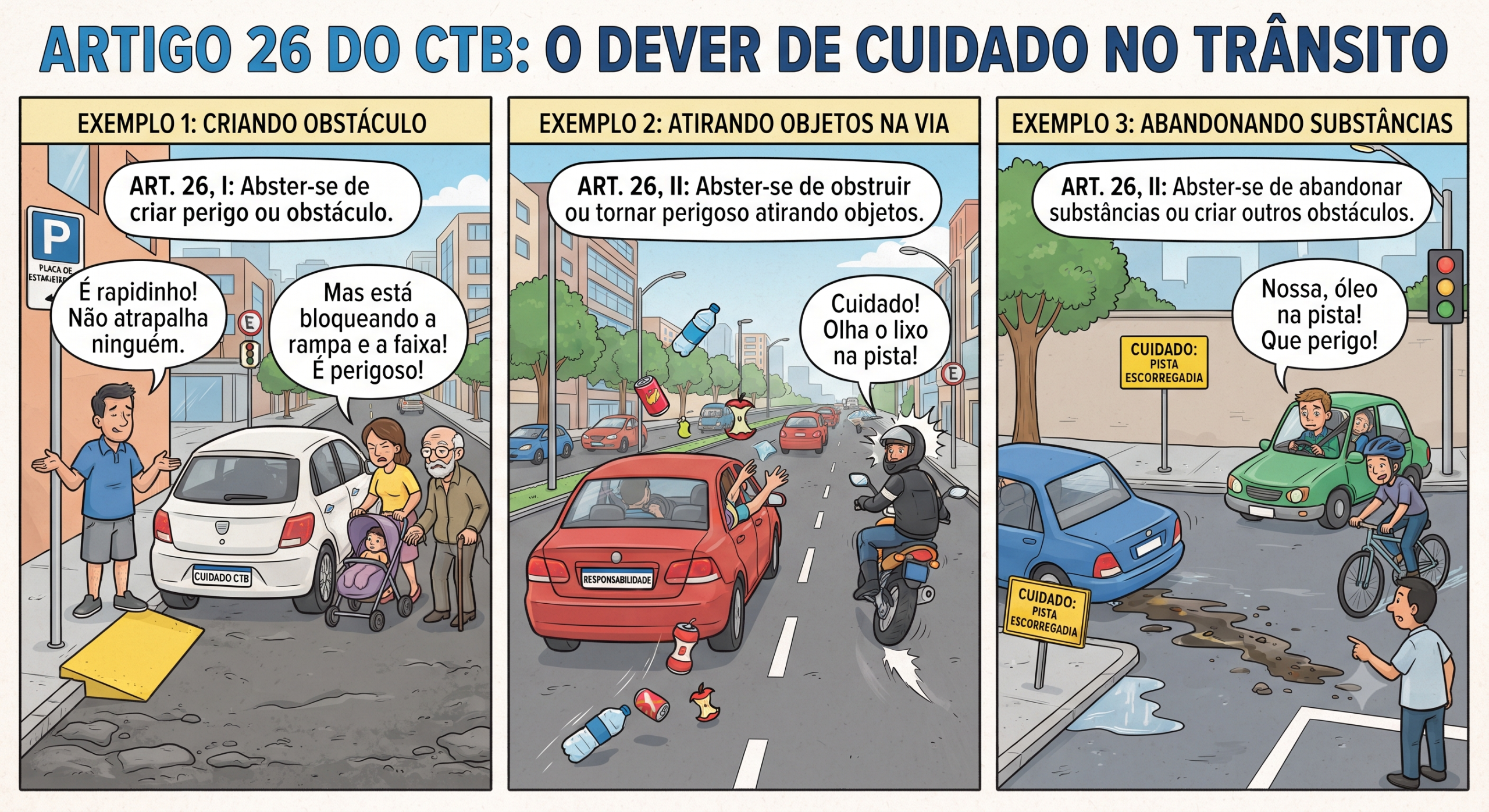 A Responsabilidade Cidadã no Trânsito: Uma Análise Prática do Artigo 26 do Código de Trânsito Brasileiro