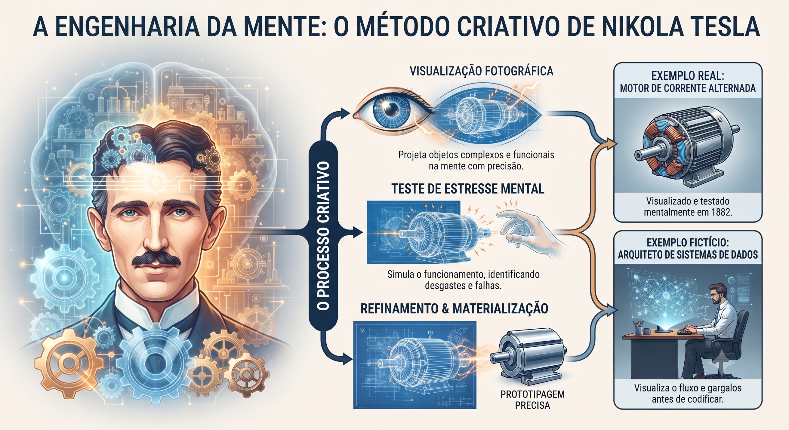 A Engenharia da Mente: O Método Criativo de Nikola Tesla