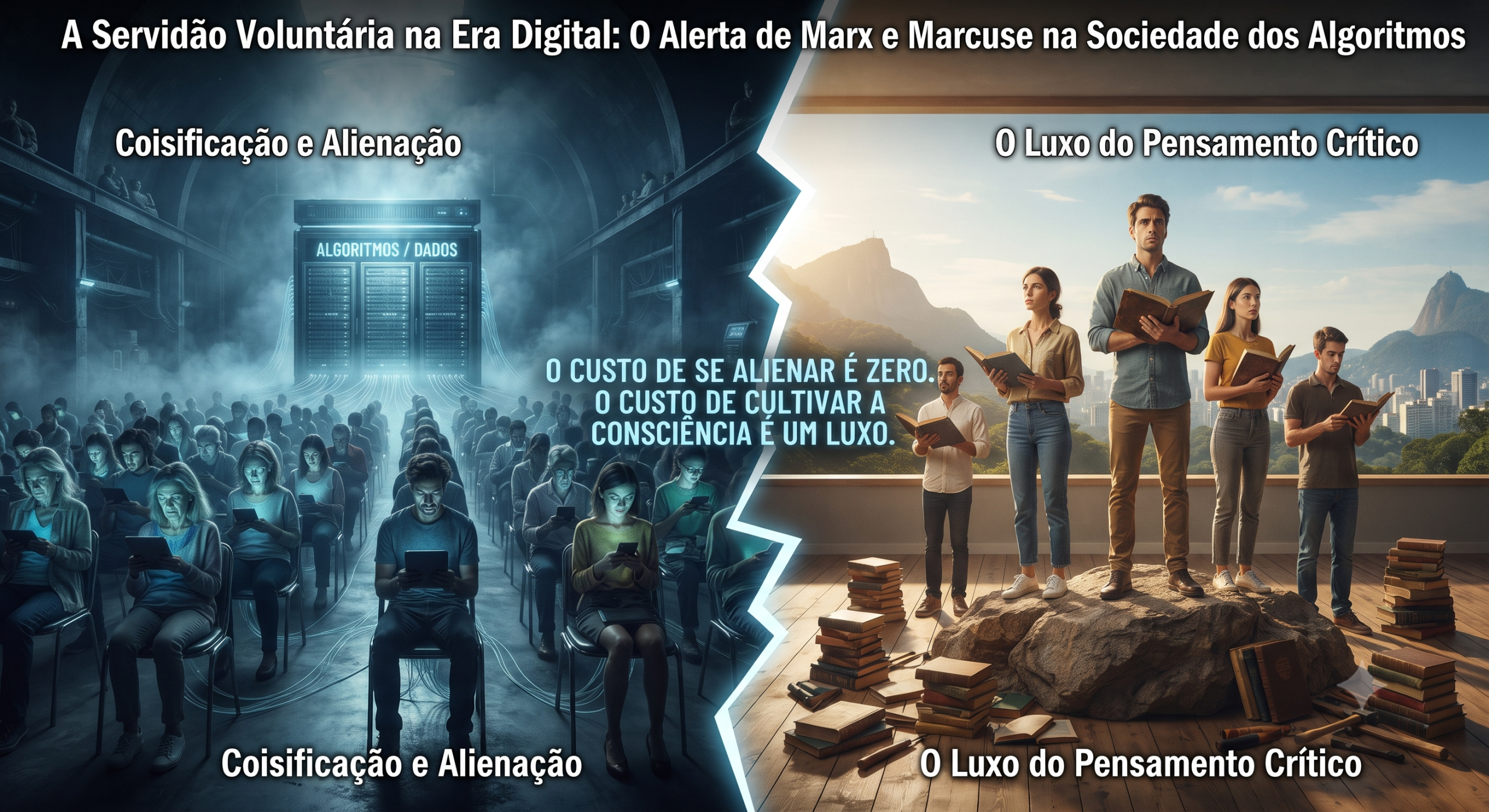 A Servidão Voluntária na Era Digital: O Alerta de Marx e Marcuse na Sociedade dos Algoritmos