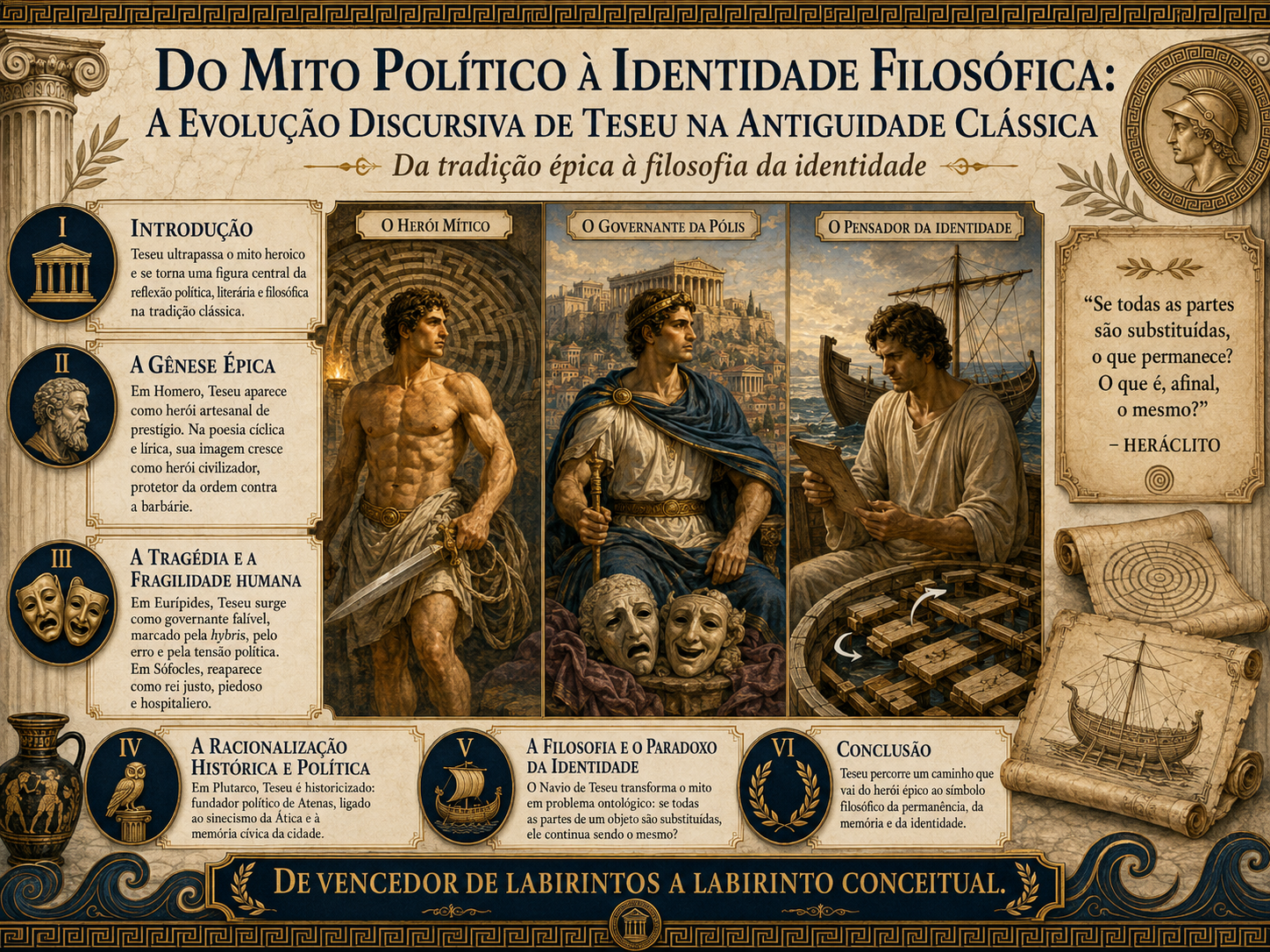 Do Mito Político à Identidade Filosófica: A Evolução Discursiva de Teseu na Antiguidade Clássica