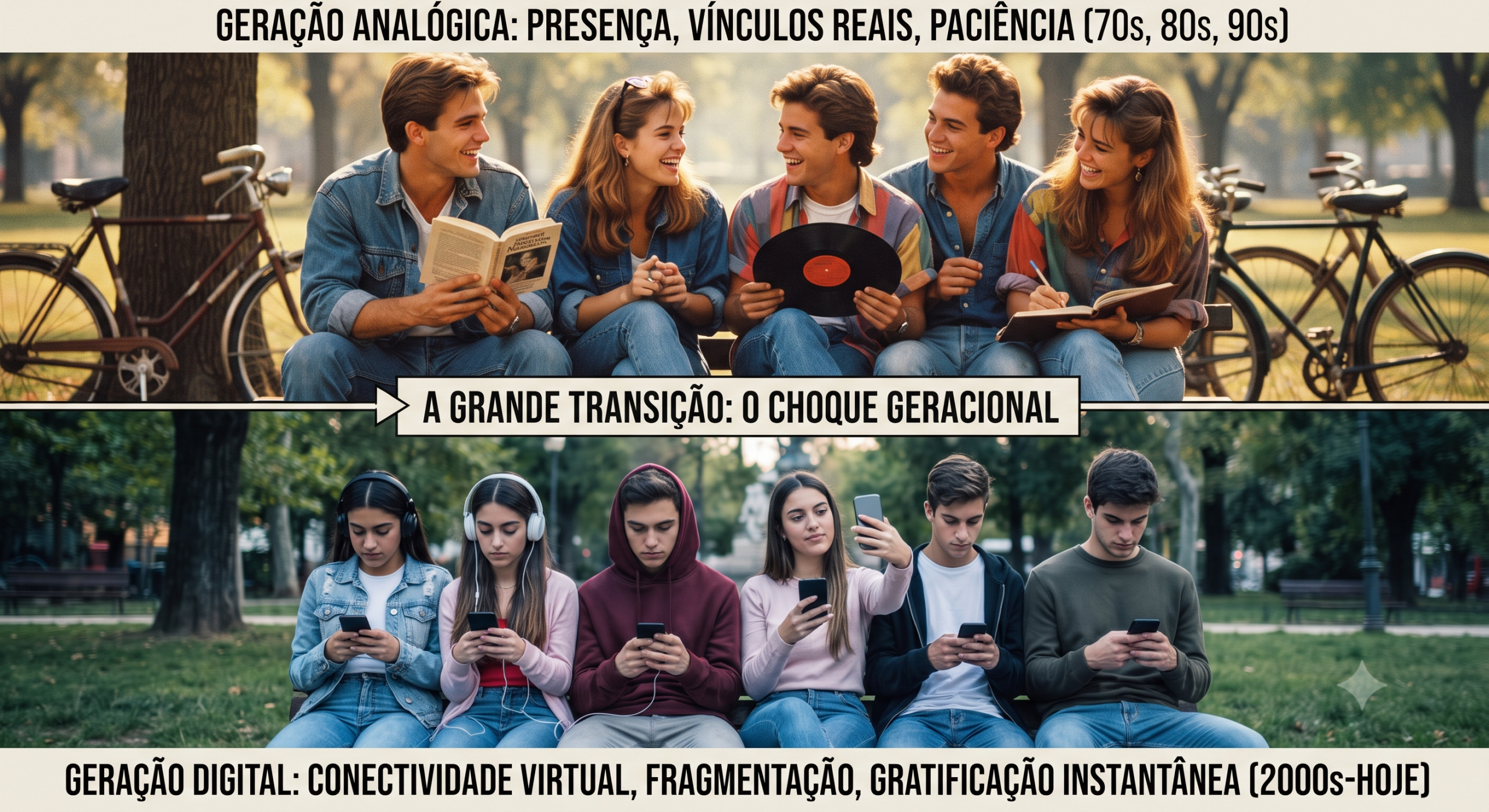 A Grande Transição: Da Experiência Analógica à Hiperconexão Digital